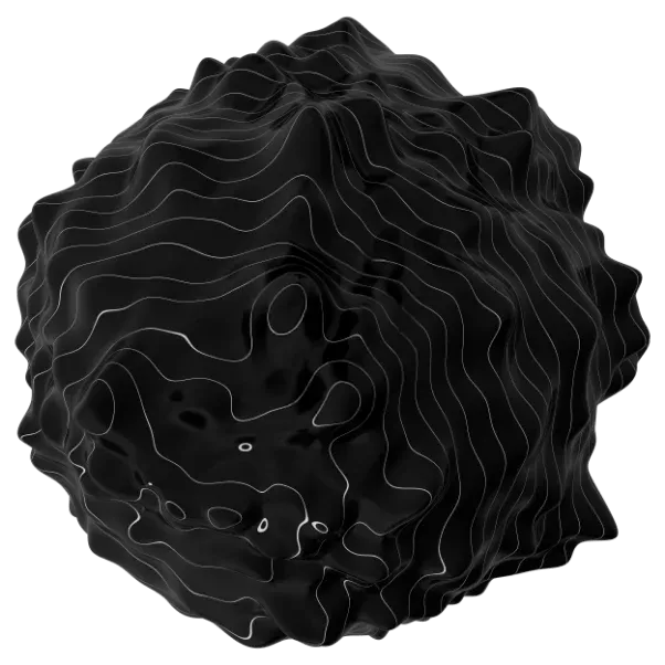 Elemento decorativo com aparência de um meteoro.